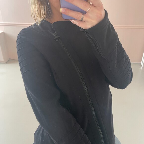 Athleta Full Zip Moto Jacket Black Small - Picture 7 of 11